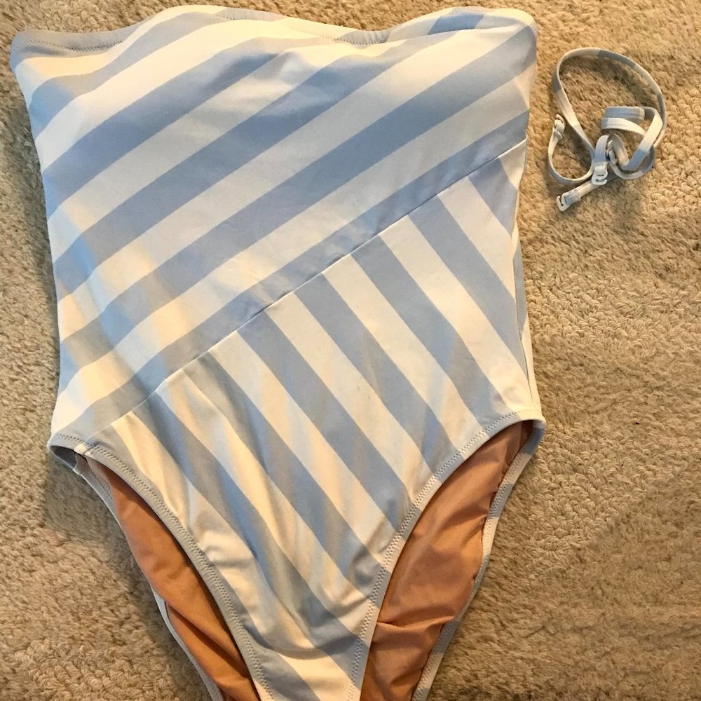 JCrew One Piece Striped Bathing Suit